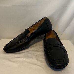 Women’s Ecetana Penny Loafers – Black Slip-On Dressy Casual Flats Shoes Size 9